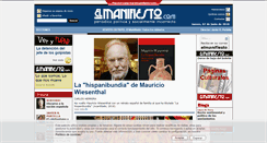 Desktop Screenshot of elmanifiesto.com